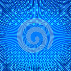 Blue abstract comic background
