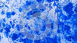Blue Abstract Creative. Azure Watercolor Geometric. Cobalt Grunge Paste. Navy Texture Artwork. Paint Background. Design Template.