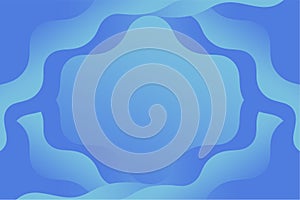 Blue Abstract curves background with wave lines