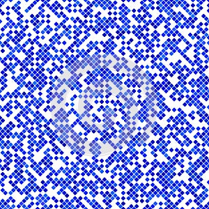 Blue abstract diagonal square pattern background design - vector graphic