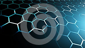 blue abstract hexagon net technology background,futuristic hexagon pattern tech,big data analyzing background,3d innovative