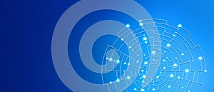 Blue abstract labyrinth background