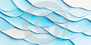 Blue abstract layered wave pattern design background