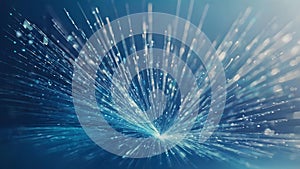 Blue Abstract Light Burst Background