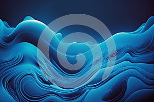 Blue abstract liquid wave background