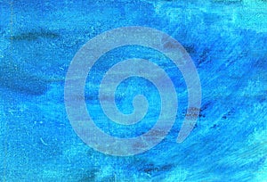 Blue abstract painted