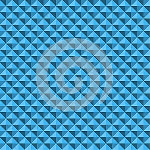 Blue abstract relief pyramid texture seamless pattern