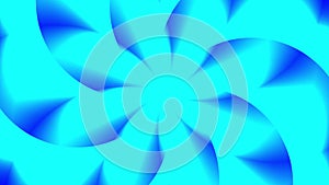 Blue abstract shape with animation