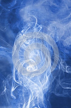 Blue abstract smoke background