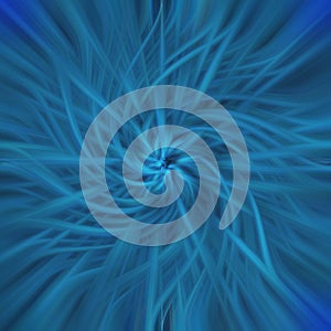 Blue abstract spiral
