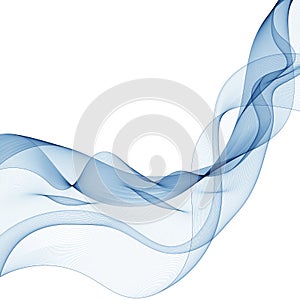 Blue abstract wave. template for advertising. presentation layout. eps 10