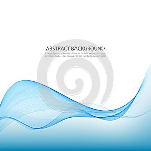 Blue abstract waves background