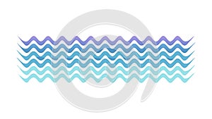 Blue Abstract Zigzag Wave Pattern Background, vector design Generative AI