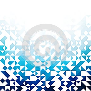 Blue abstraction,composed of blue triangle,different shades