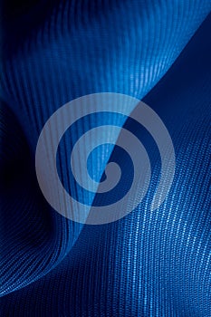 blue acetate fabric textured background
