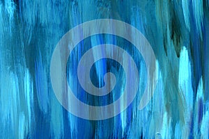 Blue acrylic painting texture. Hand painted background