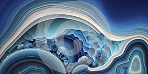 Blue Agate Background for Invitations and Posters.