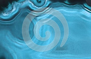 Blue agate gem background (macro, detail) photo
