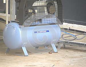 Blue air compressor