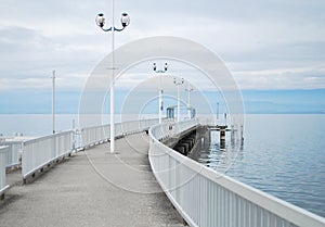 Blue air and the lake