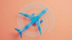 The Blue Airplane Model.AI generated image