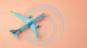 The Blue Airplane Model.AI generated image