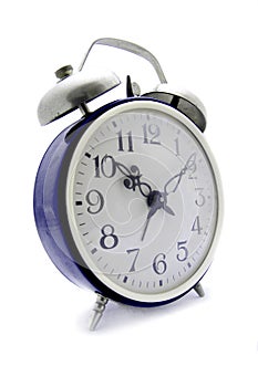 Blue alarm clock