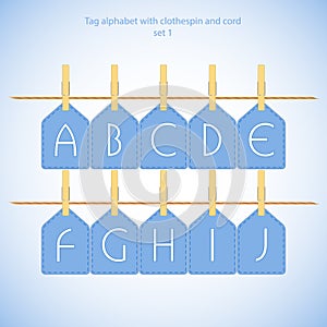 Blue alphabet set vol.1