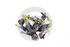 Blue Anchan tea, dried tea flowersFlowers of the clitoris triplicate