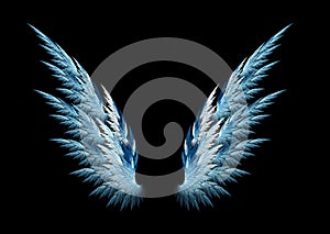 Azul alas de ángel 