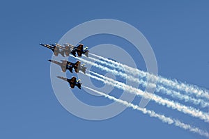 Blue Angeles In Formation