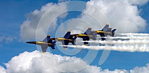 Blue Angels In The Clouds