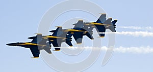 Blue Angels fly in formation