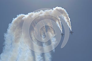 Blue Angels performs maneuvers