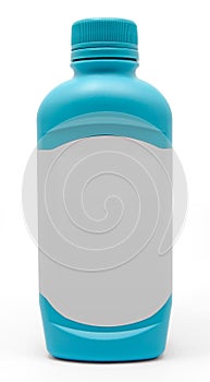 Blue Antacid Medicine Bottle