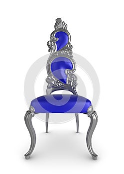 Blue antique chair