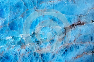 Blue apatite abstract photo