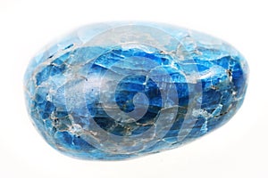 blue apatite mineral isolated