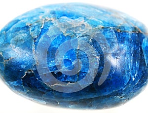 blue apatite mineral isolated