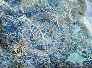 Blue Apatite Mineral macro texture photo