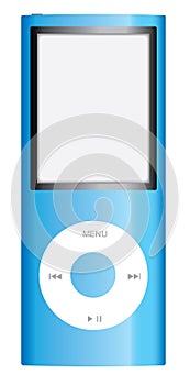 Blue apple ipod nano
