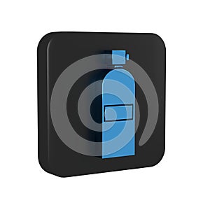 Blue Aqualung icon isolated on transparent background. Oxygen tank for diver. Diving equipment. Extreme sport. Diving