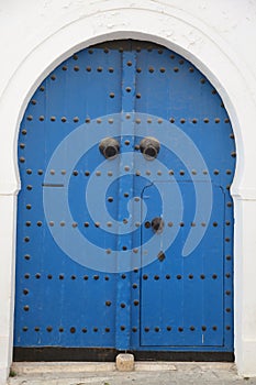 Blue arabic door