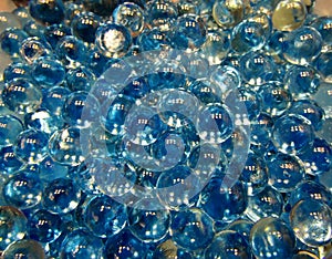 Blue aroma oil scented gel beads background