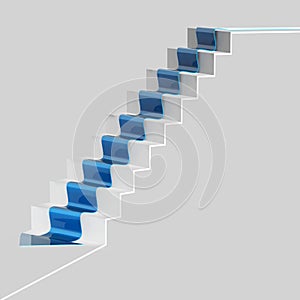 Blue Arrow Moving Downstairs