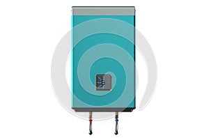 Blue automatic electric water heater or boiler
