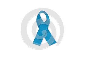 Blue Awareness Ribbon - Prostate Cancer, Cataract Awareness Concept
