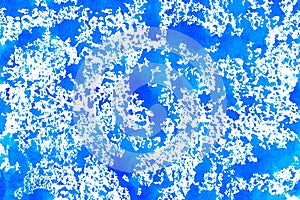 Blue azure turquoise abstract watercolor background for textures backgrounds and web banners