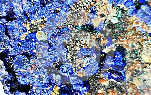 blue azurite mineral texture