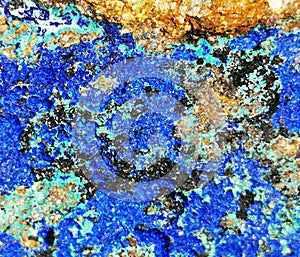 blue azurite mineral texture